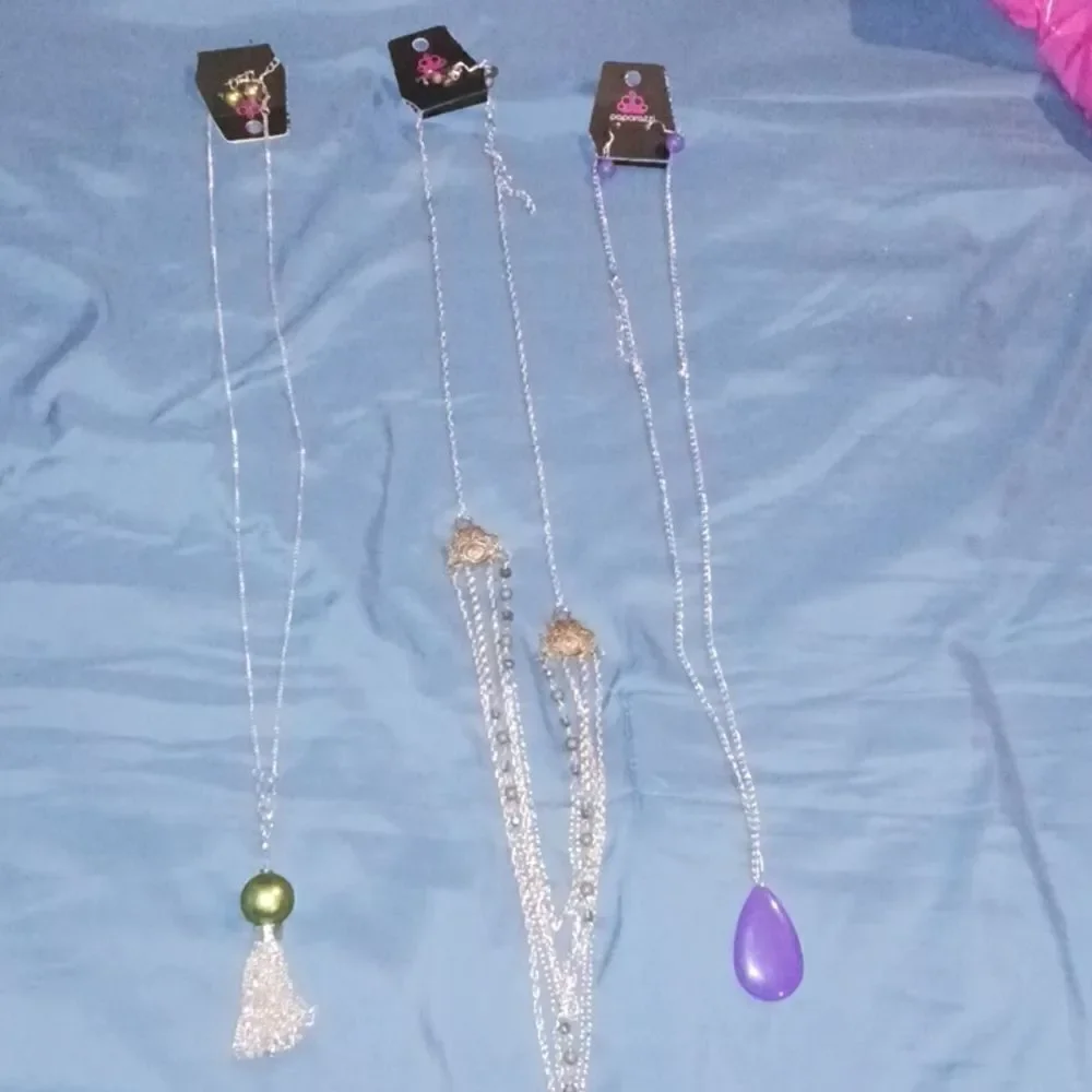 Paparazzi 3 Necklace Sets w/ Matching Earrings